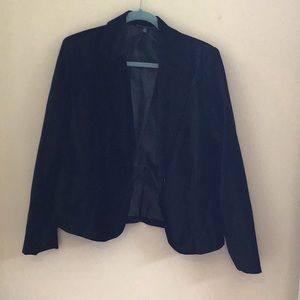 Black velvet jacket